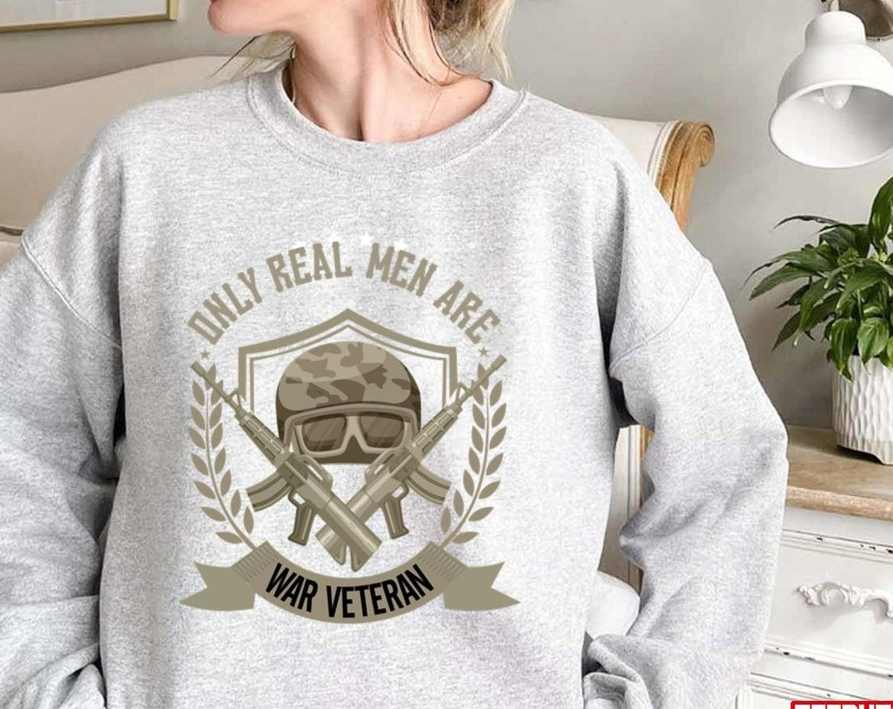 Only Real Men Are War Veteran July 4th Best Father Day Idea Memories Unisex Sweatshirt