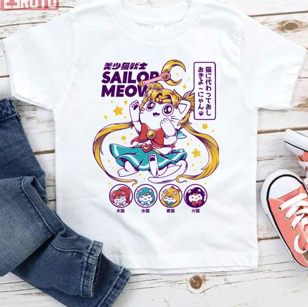Sailor Meow Kitten Sailor Moon Unisex T-Shirt