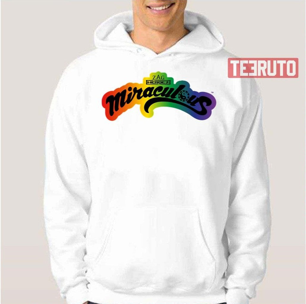 Rainbow Collection Logo Miraculous Ladybug Illustration Unisex T-Shirt
