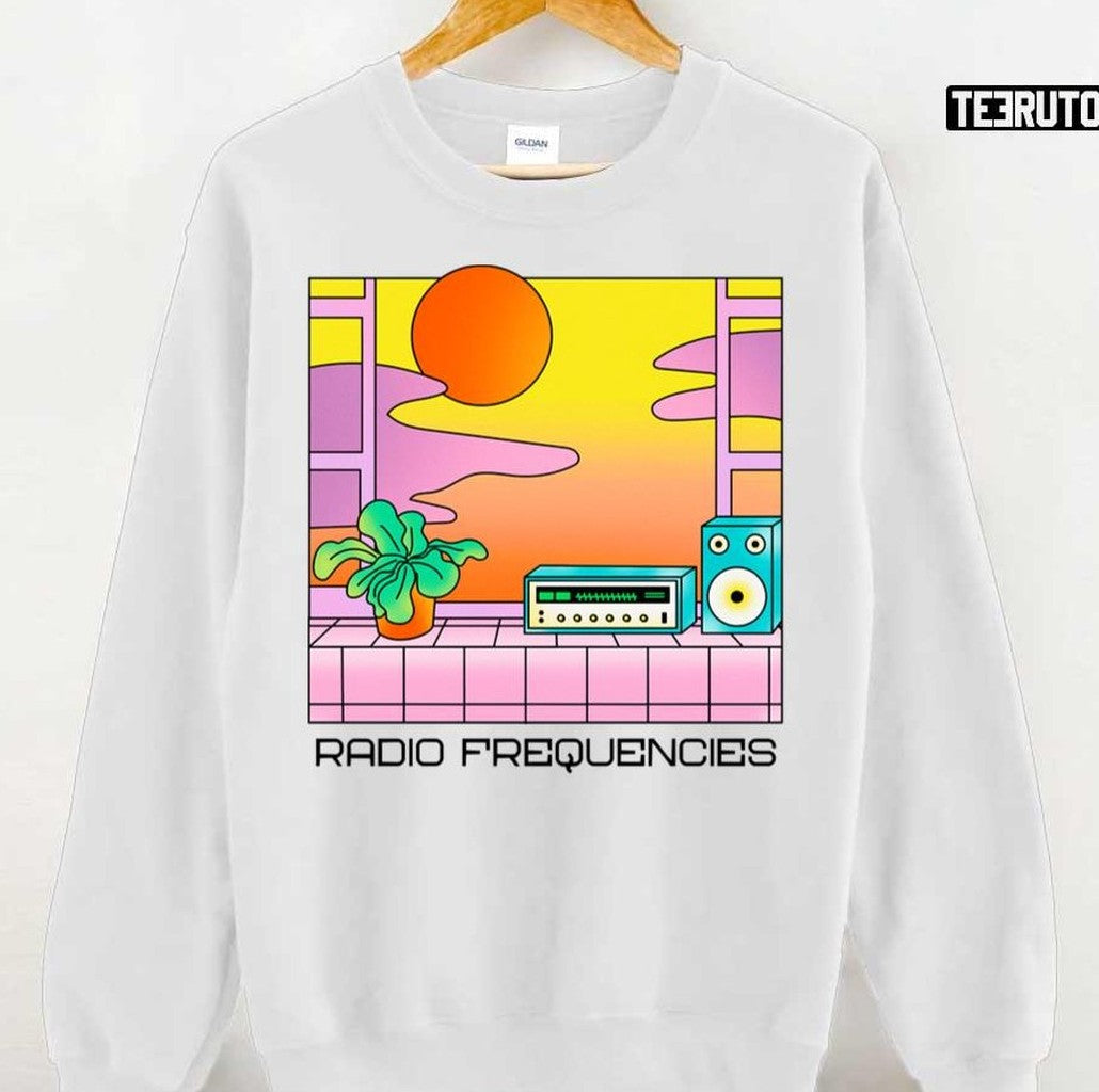 Radio Frequencies Aesthetic Vaporwave Unisex T-Shirt