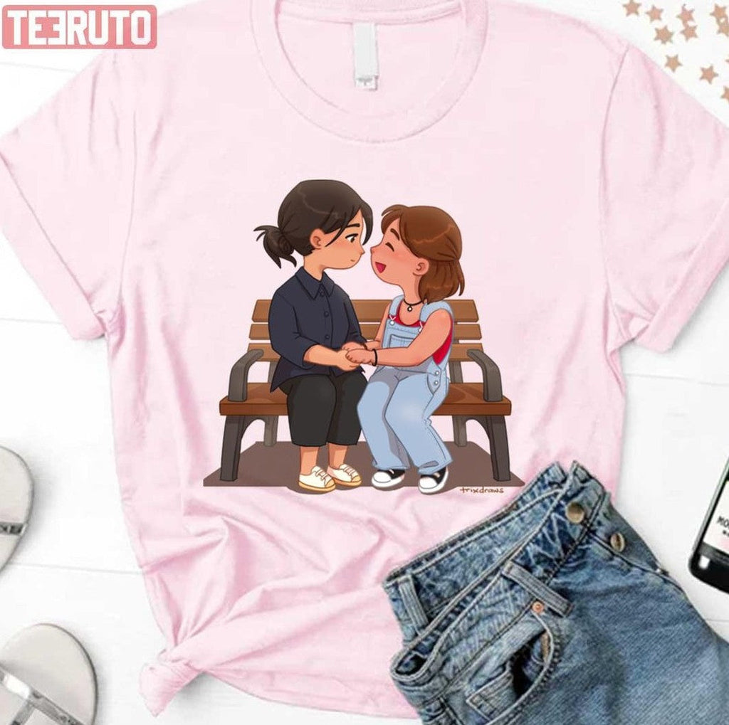 On A Bench Sister Beatrice Warrior Nun Cartoon Art Unisex Sweatshirt