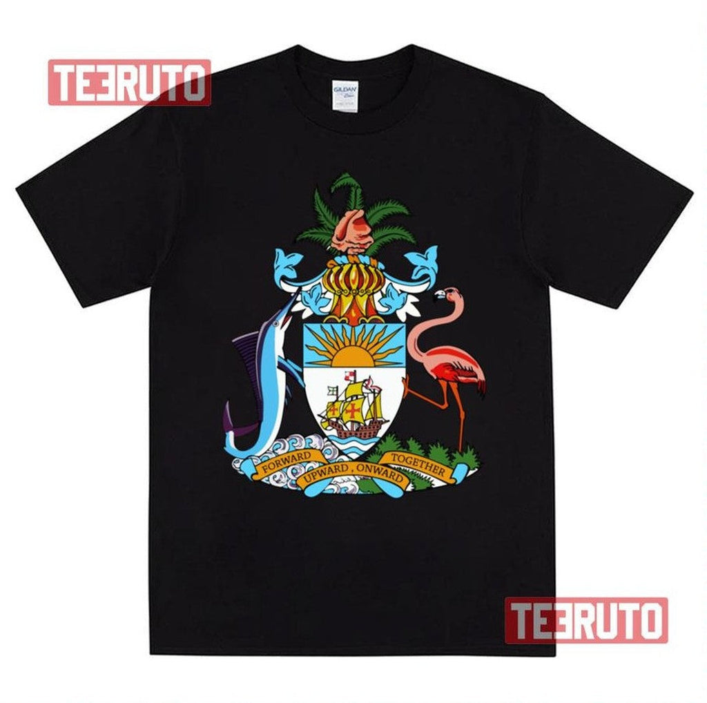 Bahamas Coat Of Arms Onward Upward Unisex T-Shirt