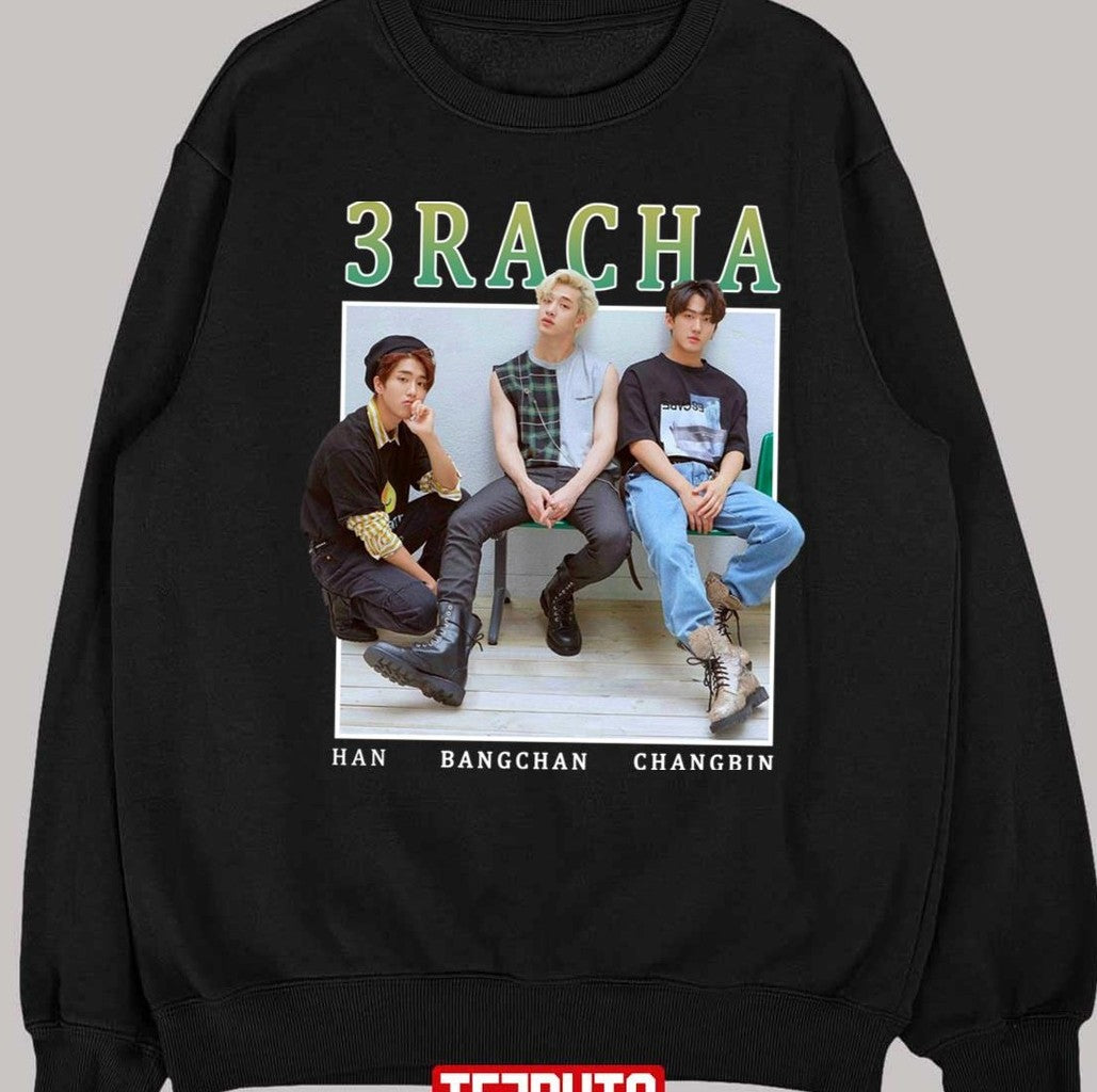 3racha Stray Kids Vintage Retro Band Style 90s Unisex T-Shirt