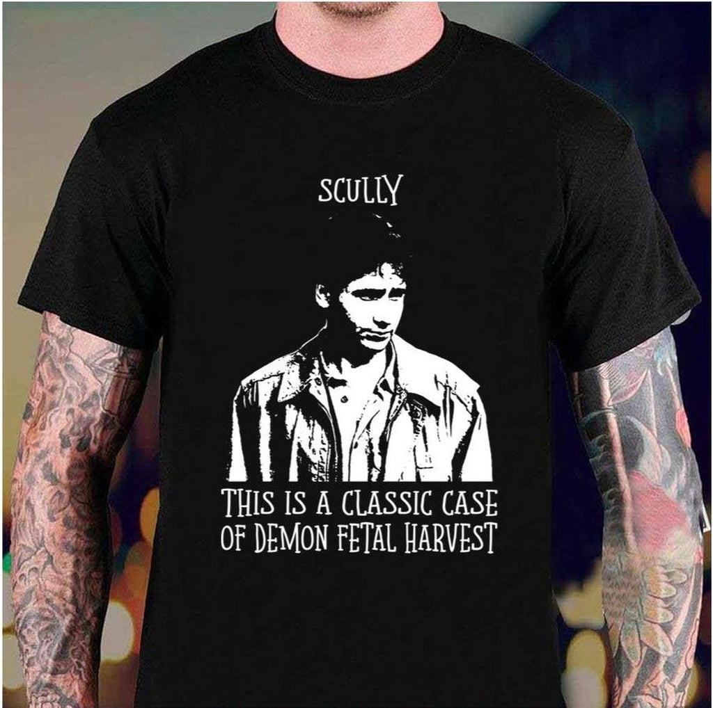 Scully Painting Character Black Vintage X Files Series Unisex Hoodie