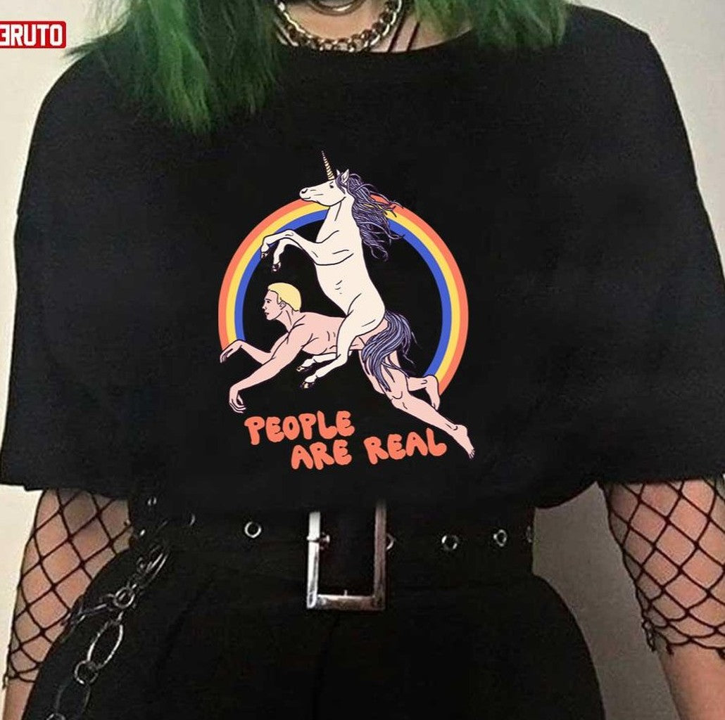People Are Real Vintage Art Unisex T-shirt