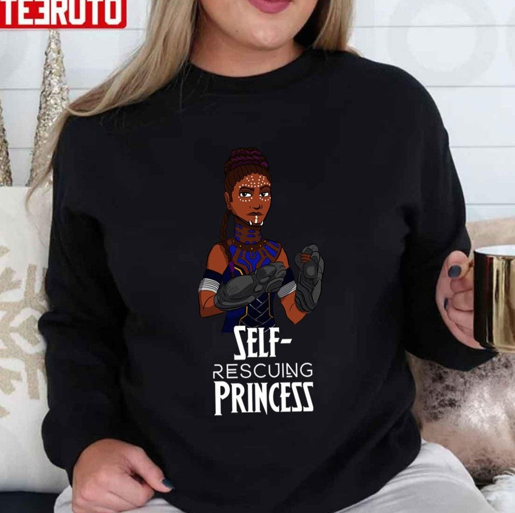Self Rescuing Princess Shuri Black Panther Unisex Sweatshirt