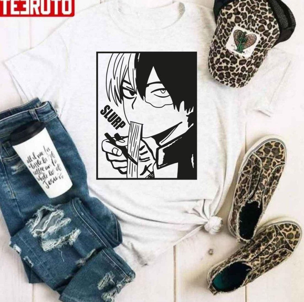 Shoto Sluuuuurp Eating Noodle Shoto Todoroki Unisex Hoodie