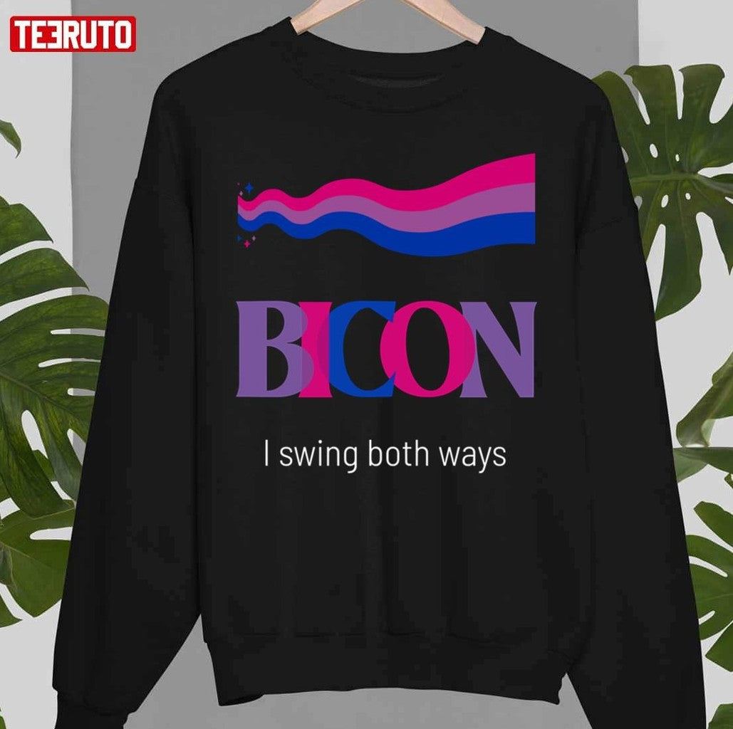Bicon I Swing Both Ways Pride Lgbtq Gay Bi Unisex T-Shirt