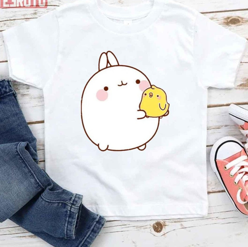 Molang And A Little Friend Piu Piu Unisex T-Shirt