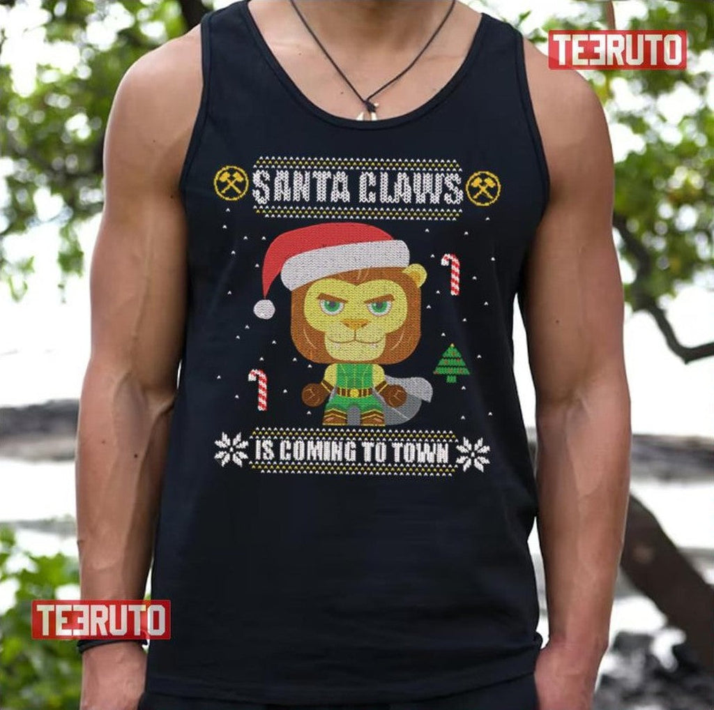 Santa Claws Is Coming Auric Of The Great White North Unisex T-Shirt