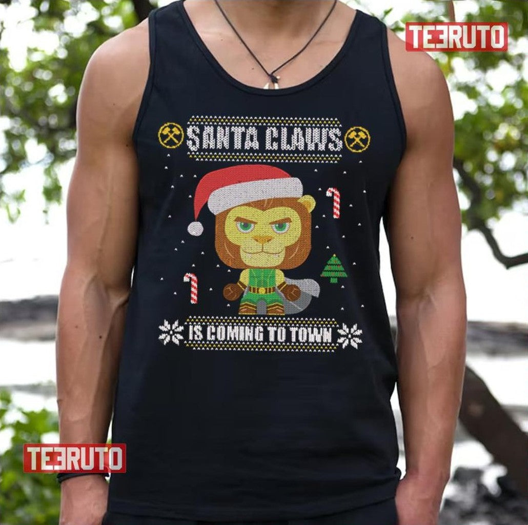 Santa Claws Is Coming Auric Of The Great White North Unisex T-Shirt