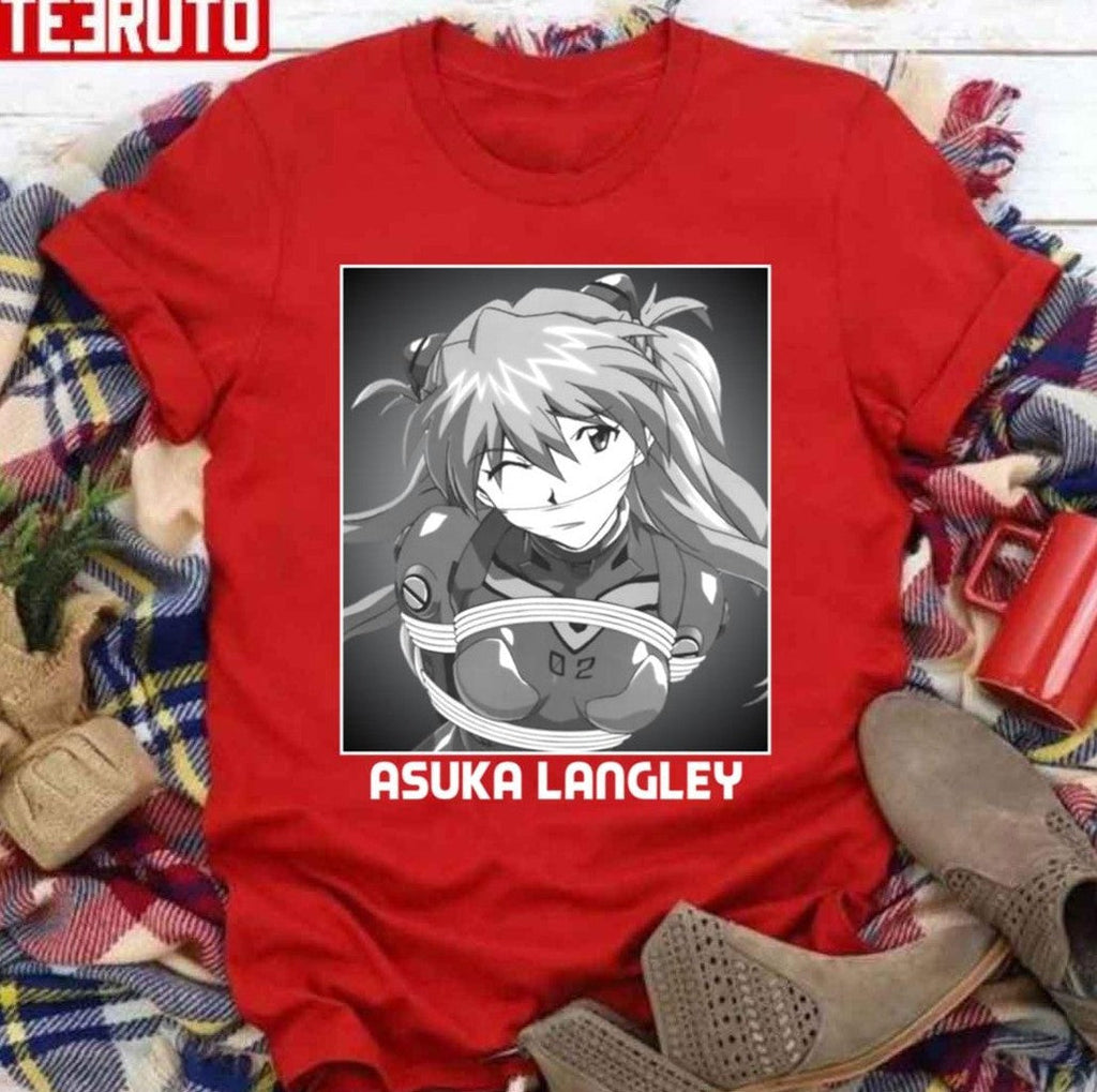 Asuka Langley Anime Evangelion 02 Portrait Photo Unisex Sweatshirt