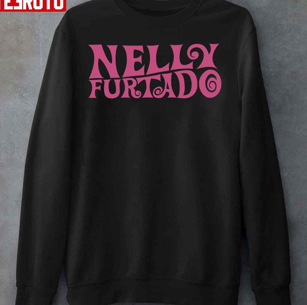 Nelly Furtado Pink Logo Whoa Nelly! Folklore Loose Unisex Sweatshirt