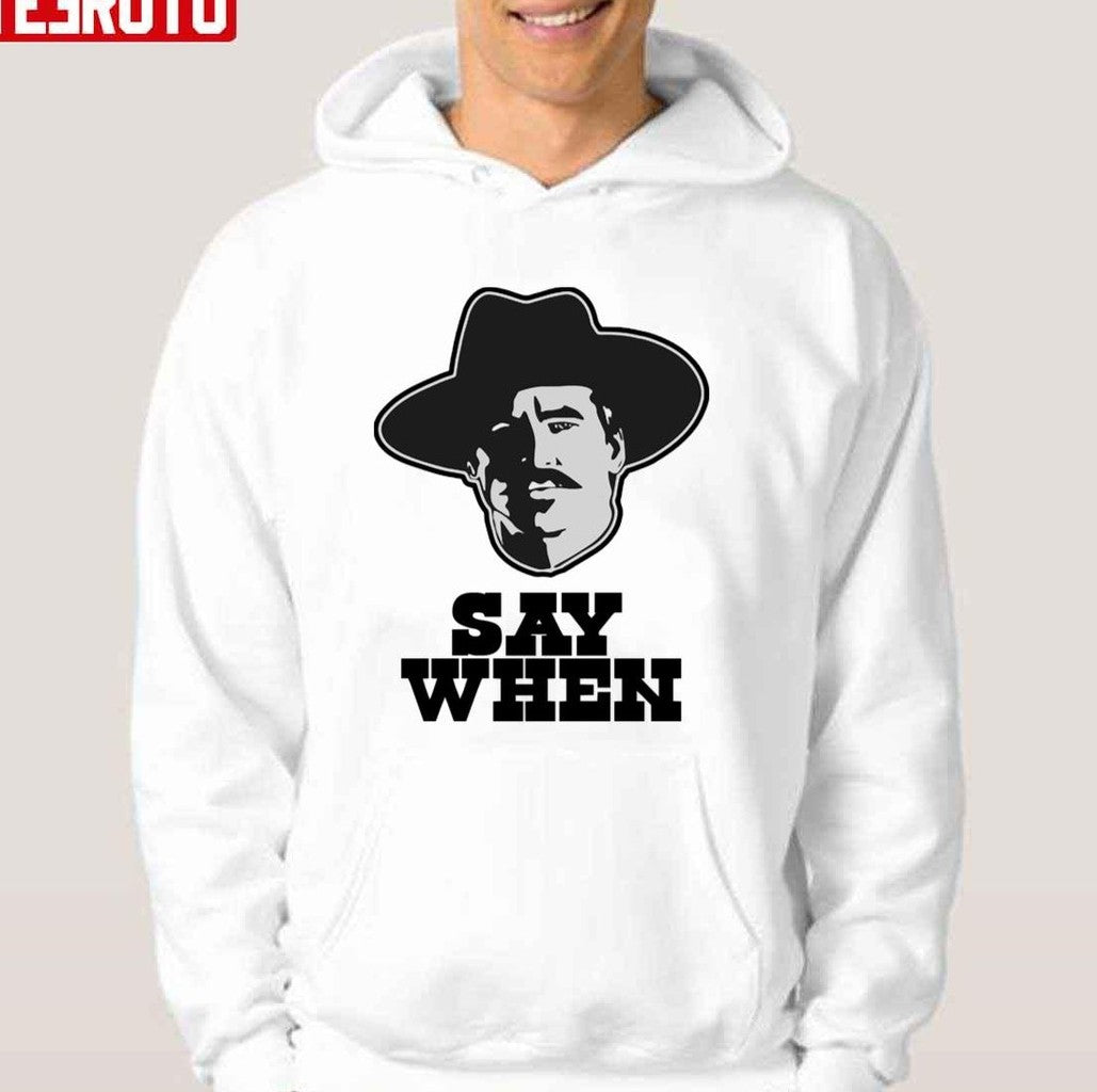 Say When Black Unisex T-Shirt