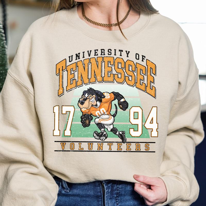 Tennessee Volunteers Vintage College NCAA Sweatshirt, Vintage Football Sweatshirt NCAA, Classic Sport Sweatshirt, Gifts For Football Fan Sport