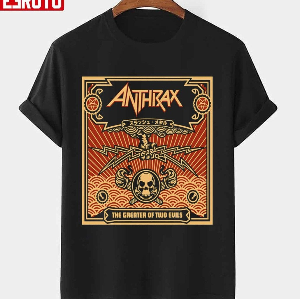 The Greater Of Two Evils Music Of Mass Destruction Anthrax Band Unisex T-Shirt