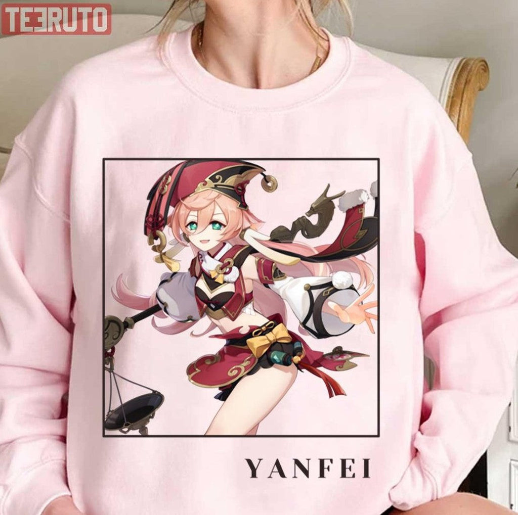 Animated Art Yanfei Genshin Impact Unisex T-Shirt