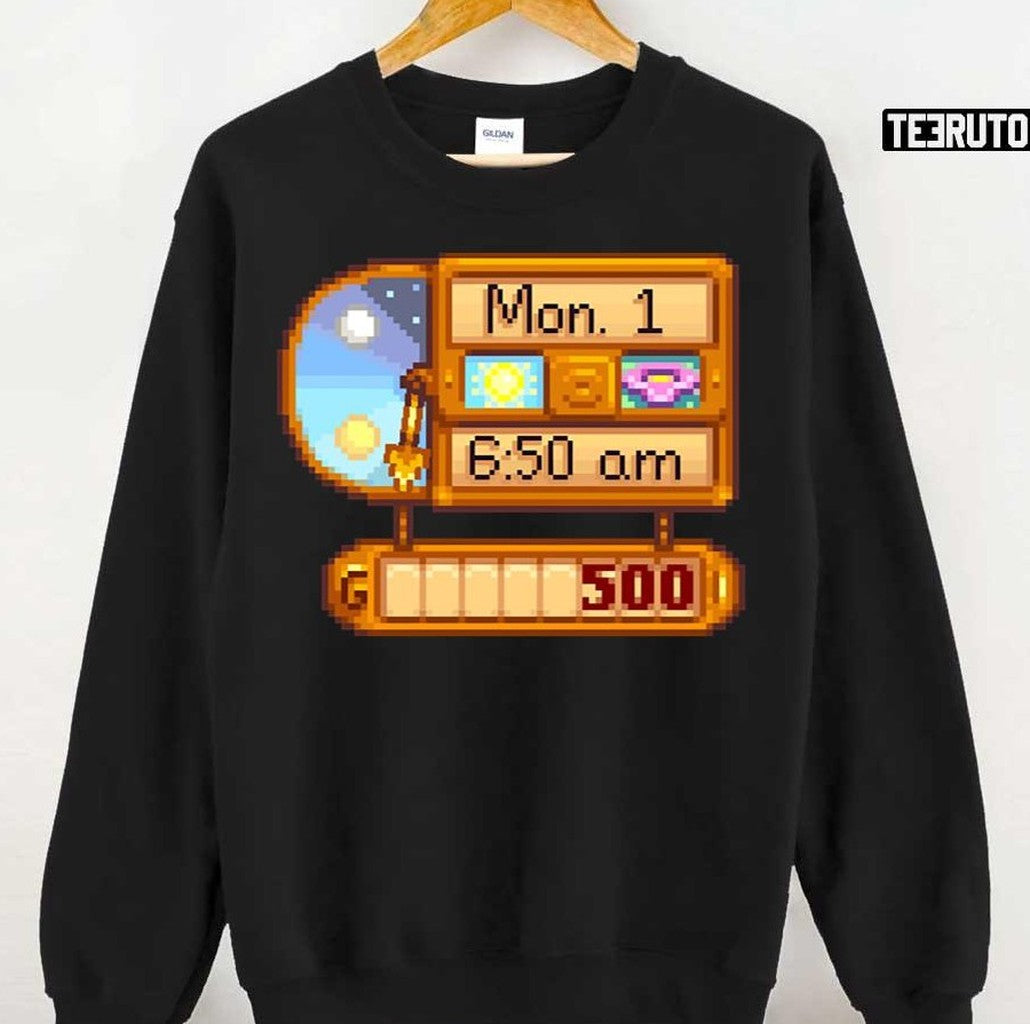 Stardew Valley Clock Harvest Moon Unisex T-Shirt
