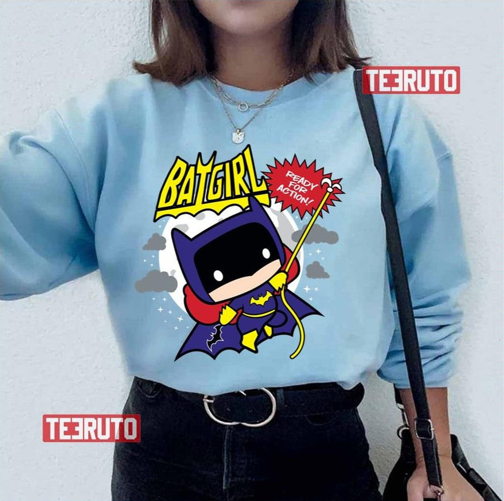 Batgirl Ready For Action Chibi Unisex T-Shirt