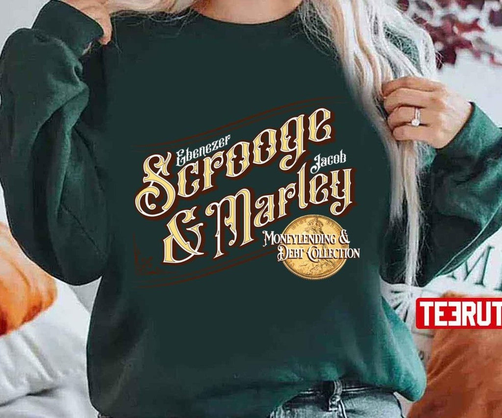 Scrooge And Marley Design Logo A Christmas Carol Unisex Sweatshirt