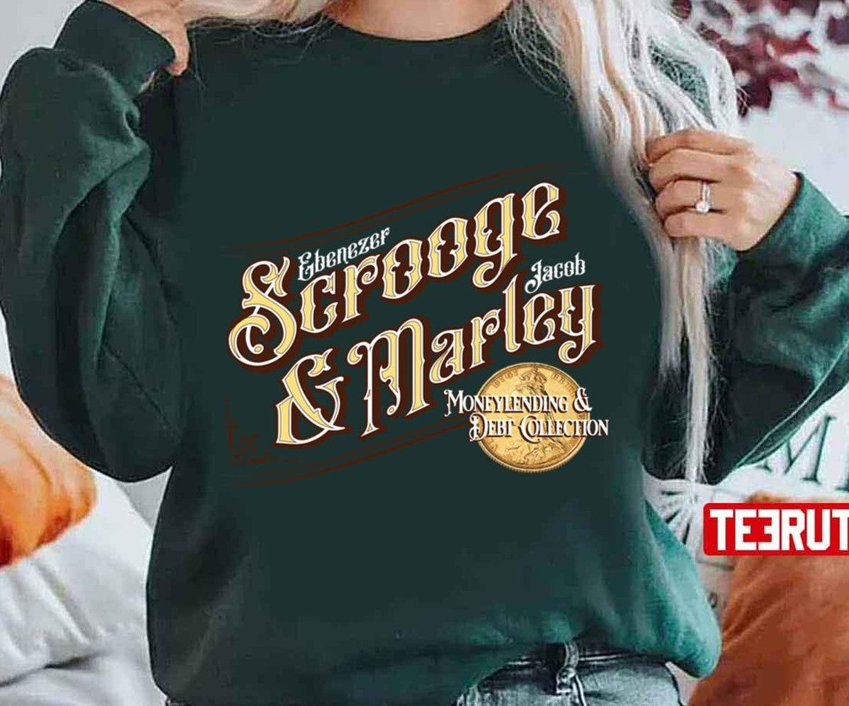 Scrooge And Marley Design Logo A Christmas Carol Unisex Sweatshirt