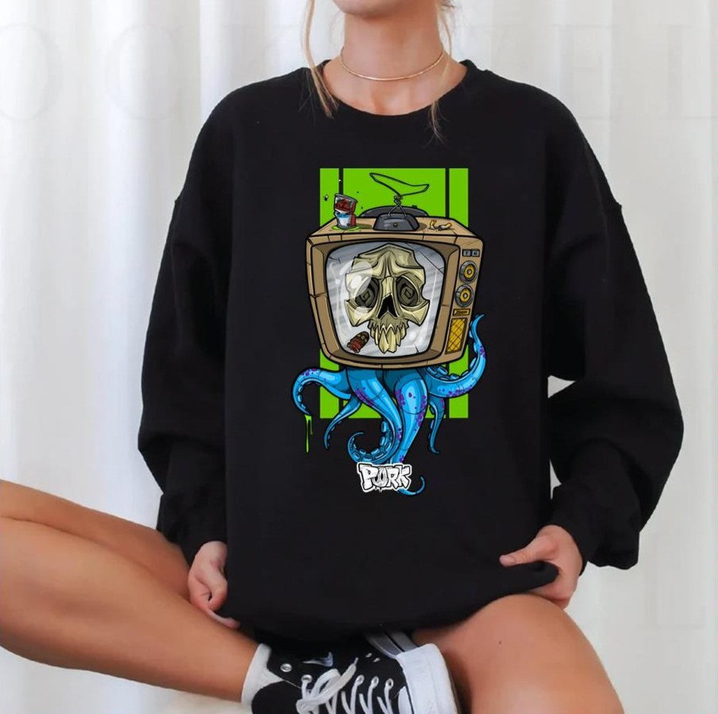 Octopus Tv Sex And Violence Unisex Sweatshirt