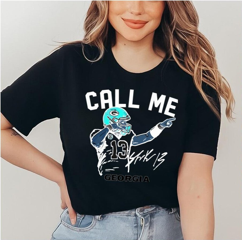 Signature Design Georgia Bulldogs Stetson Bennett Call Me Unisex Sweatshirt