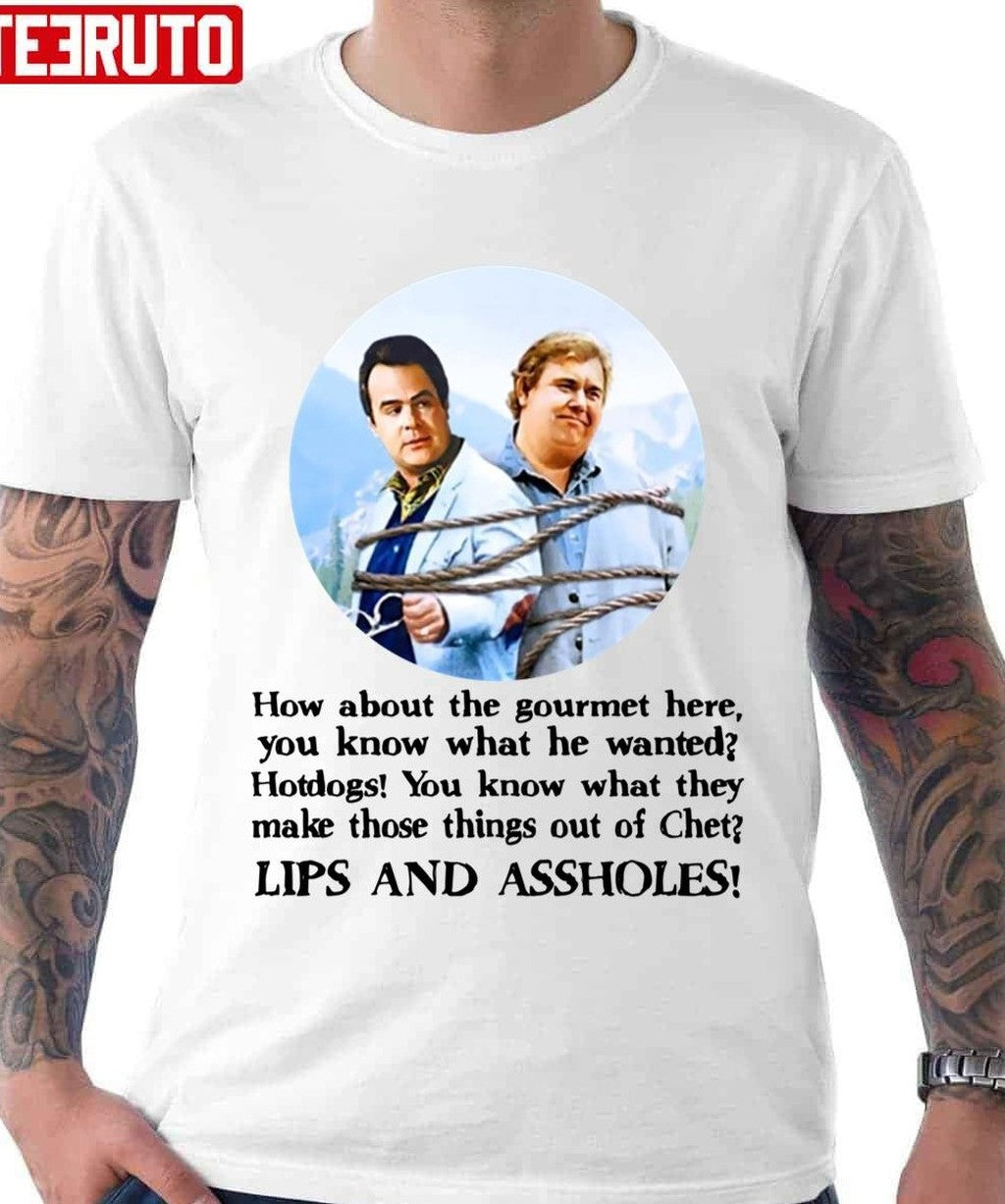 The Great Outdoors Movie Quote Lips And Hotdogs Unisex T-shirt