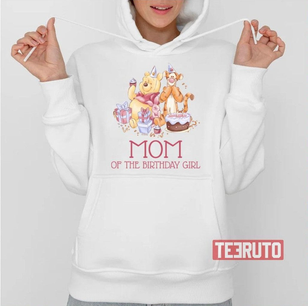 Pooh &amp; Friends Watercolor First Birthday Mom Unisex T-Shirt
