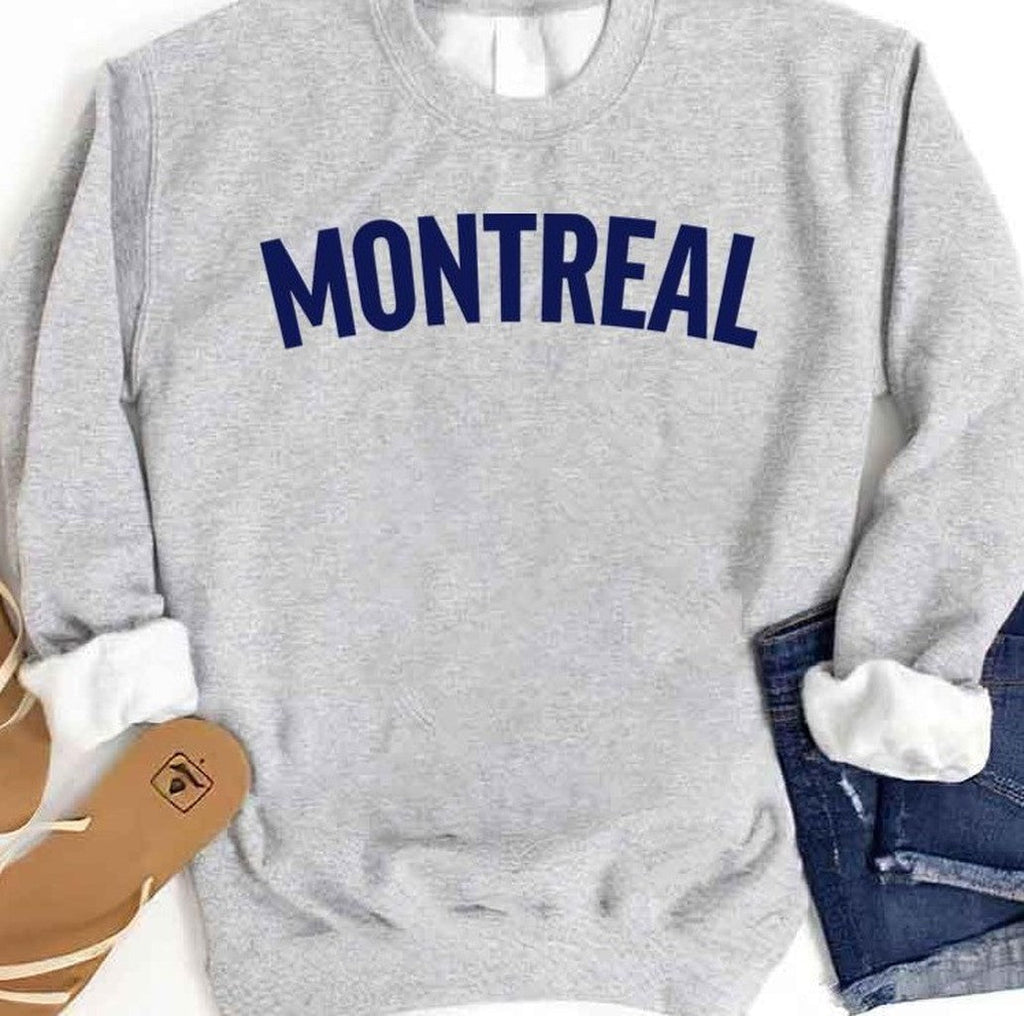 Montreal Blue Typography Montreal Canadiens Unisex Sweatshirt
