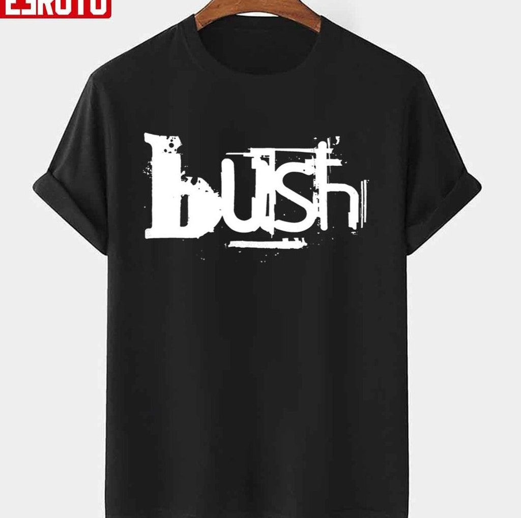 Official Bush Band Logo White Unisex T-Shirt