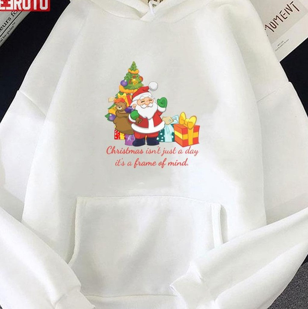 Quote Christmas Is Not Just A Day It's A Frame Of Mind Unisex Sweatshirt