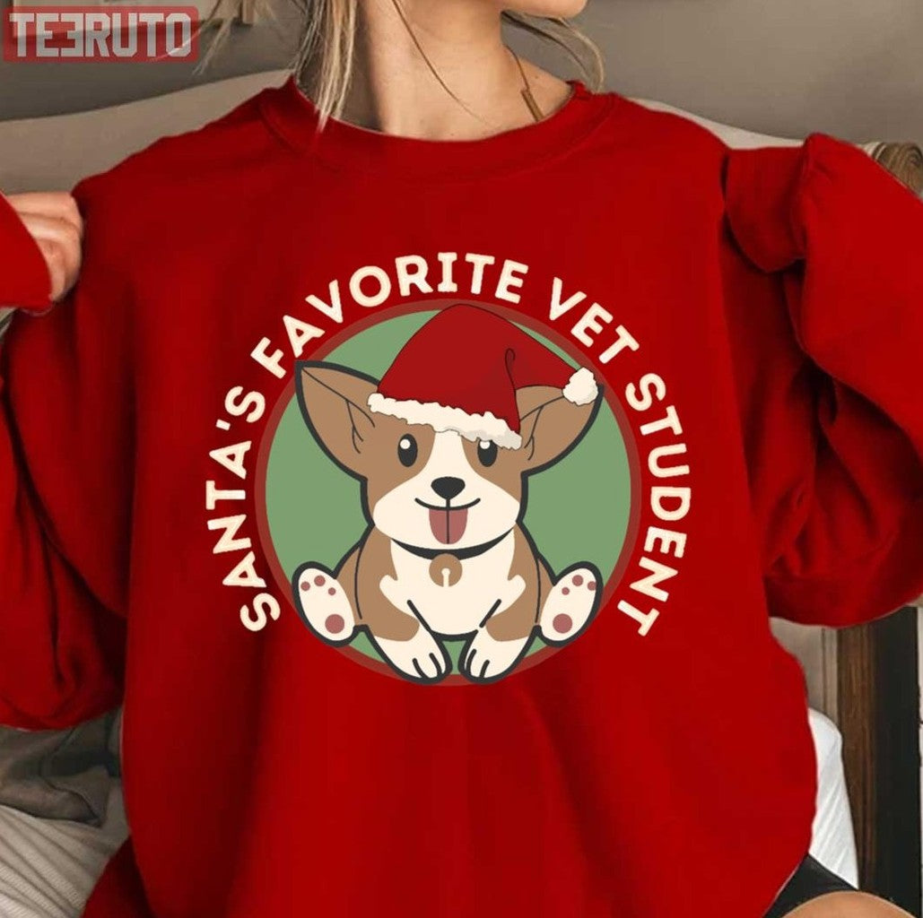 Santas Favorite Vet Student Funny Christmas Sweatshirt