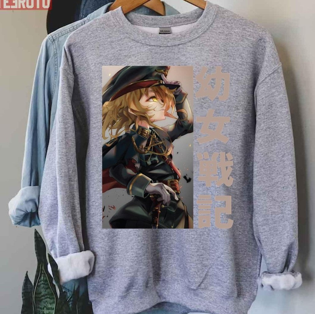 Anime Japanese Tanya Von Degurechaff Youjo Senki Unisex T-Shirt