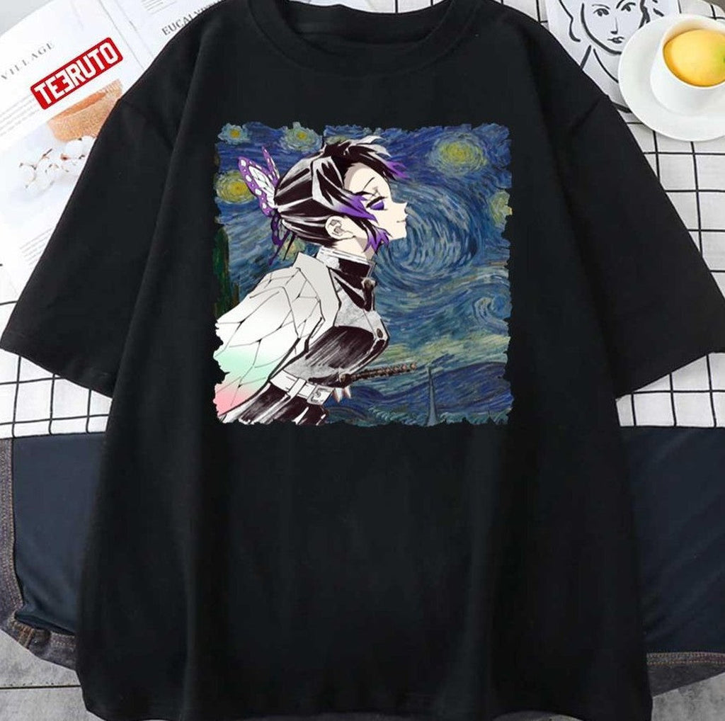 Shinobu Kochou Starry Night Art Unisex T-Shirt