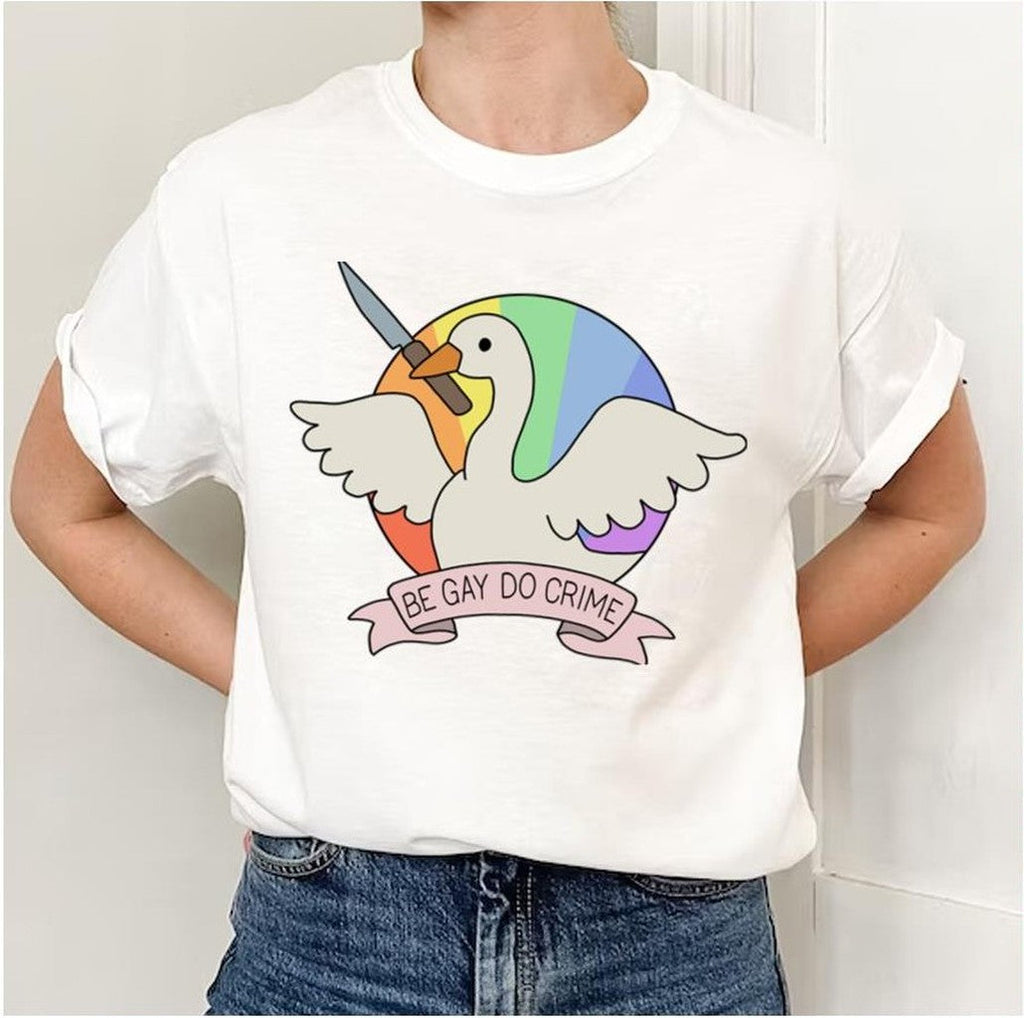 Be Gay Do Crime Goose Lgbtq Pride Month Unisex Sweatshirt