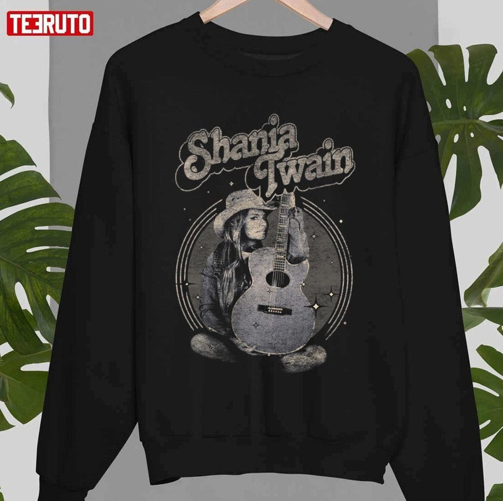 Shania Twain With The Acoustic Guitar Unisex T-Shirt