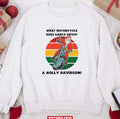 Santa Motorcycle Holly Davidson Joke Christmas Unisex Sweatshirt
