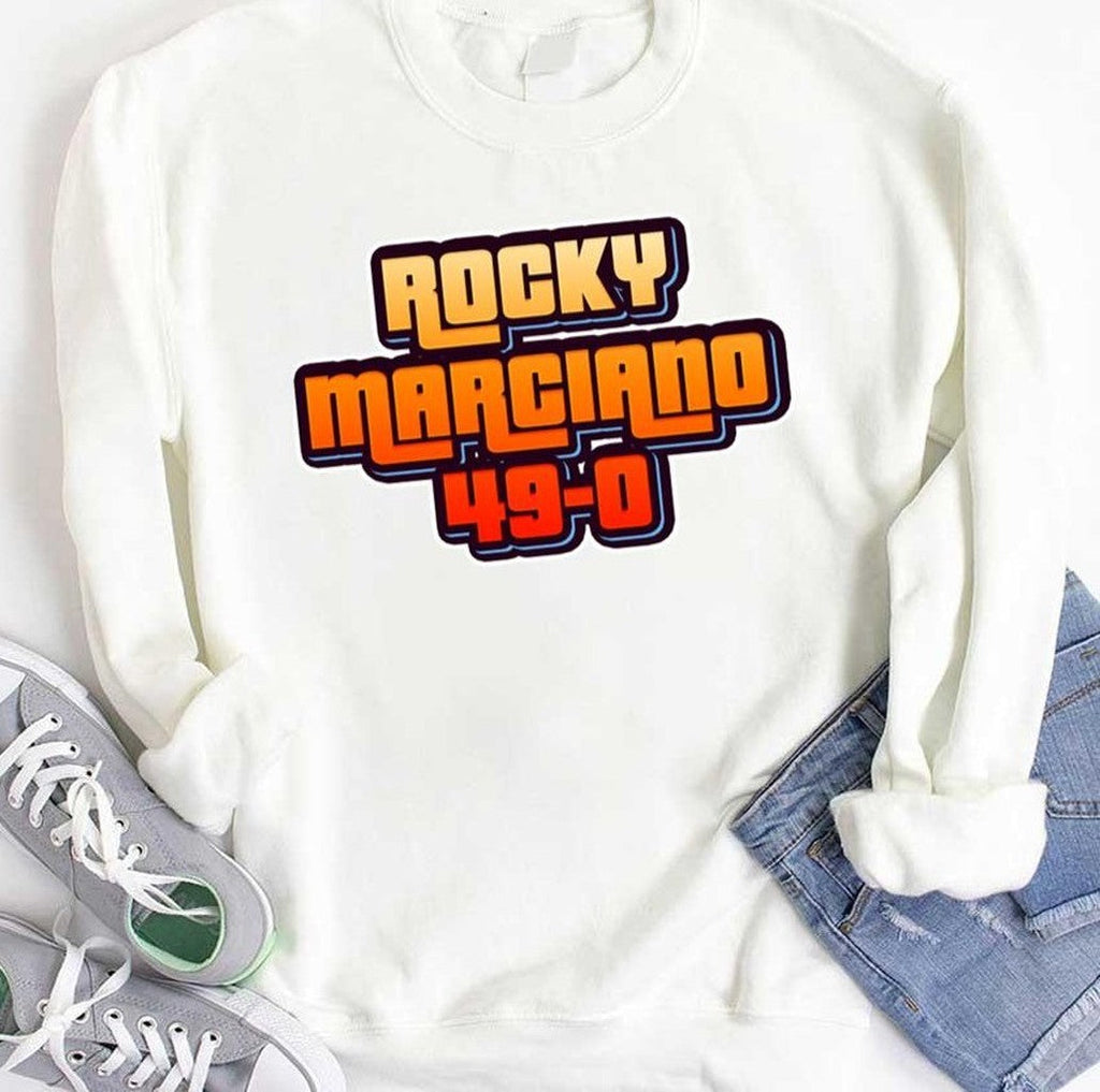 49 Rocky Marciano Typographic Design Boxing Unisex T-Shirt