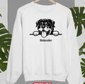 Rottweiler Breed Face Head Cute Dog Unisex Sweatshirt