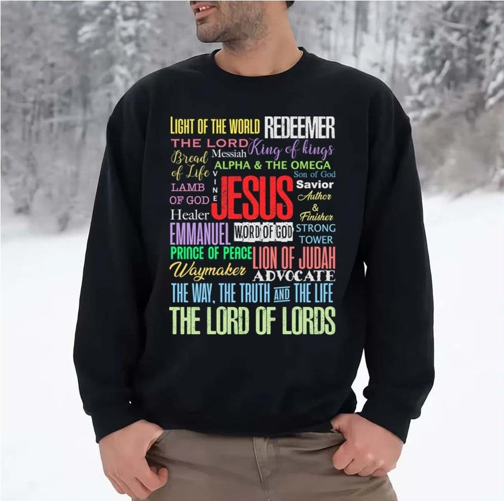 Names Of Jesus Christian Unisex Sweatshirt