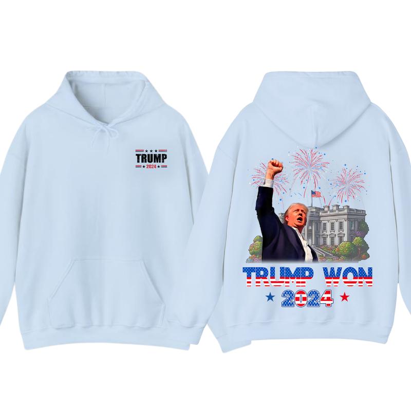 Trummmp Won 2024 Hoodie, t_shirt, President 47th Of White House Donald Trummp unisex