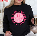 Preppy Pink Leopard Smiley Face Unisex Sweatshirt