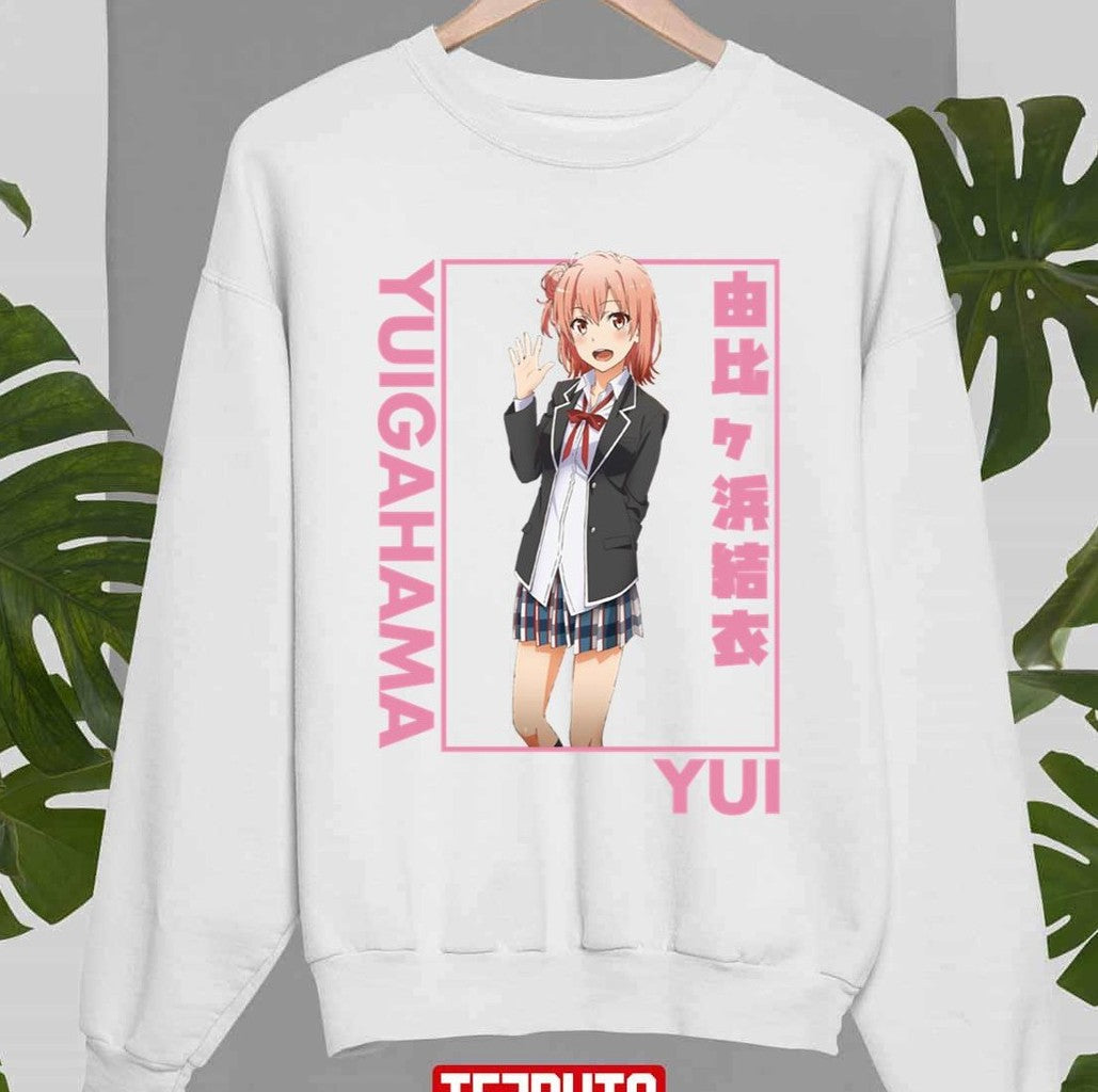 Portrait Yui Light Novel Yuigahama Oregairu Design Unisex Sweatshirt