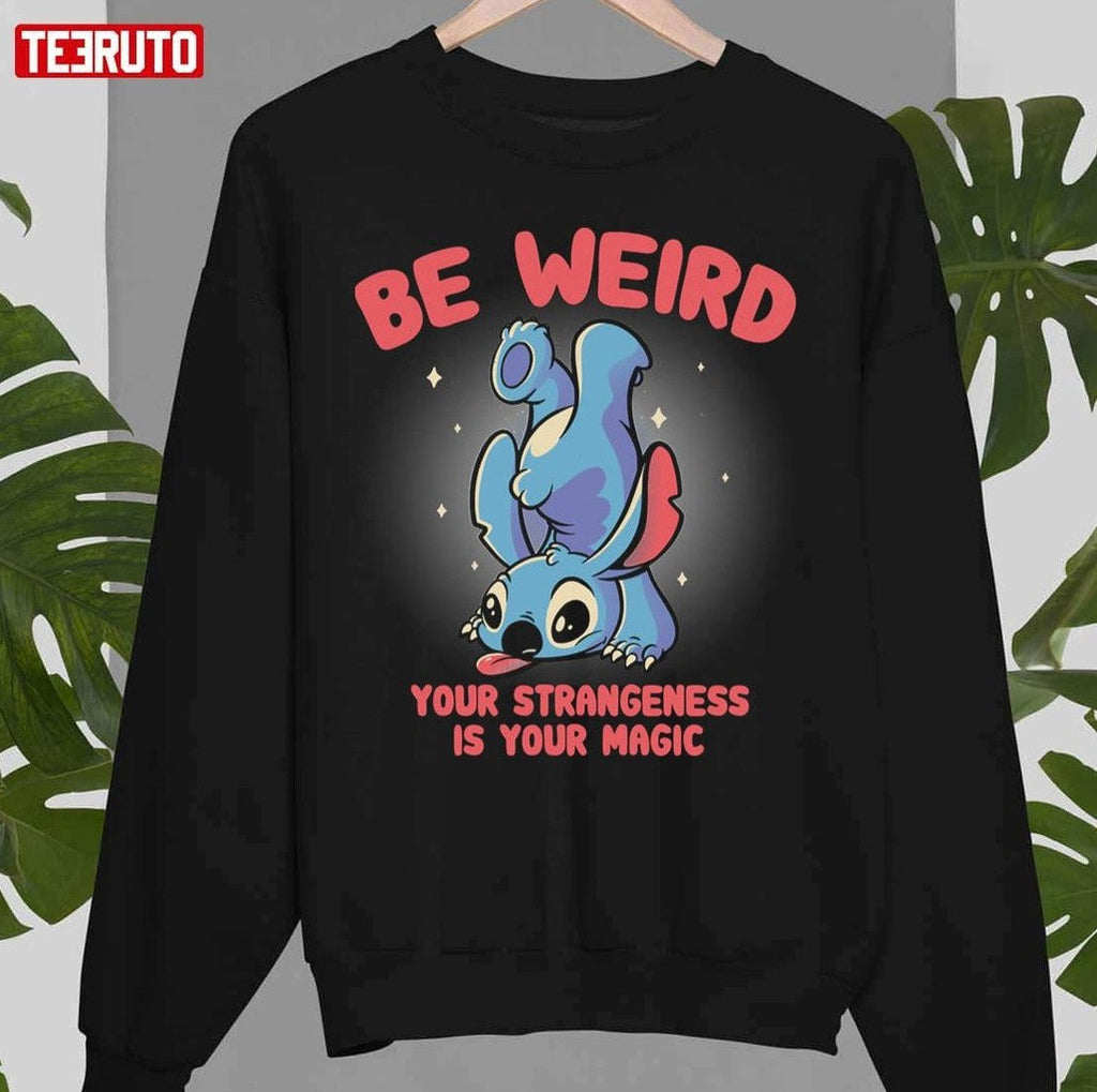 Be Weird Funny Cute Alien Experiment Unisex Sweatshirt