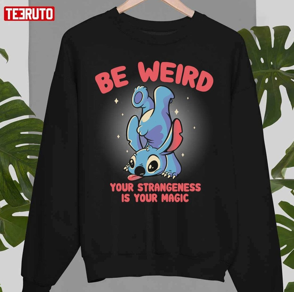 Be Weird Funny Cute Alien Experiment Unisex Sweatshirt