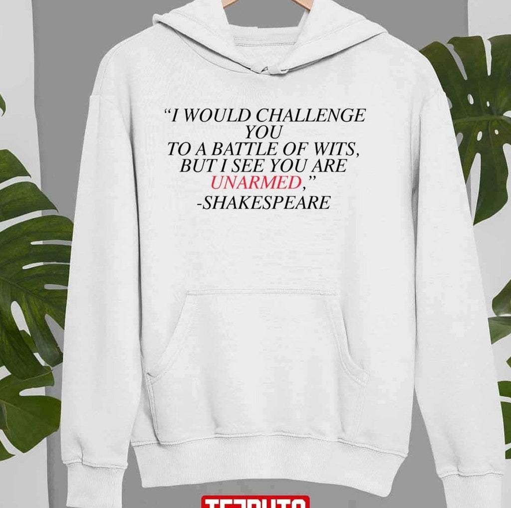 Shakespeare Battle Of Wits Unisex Sweatshirt