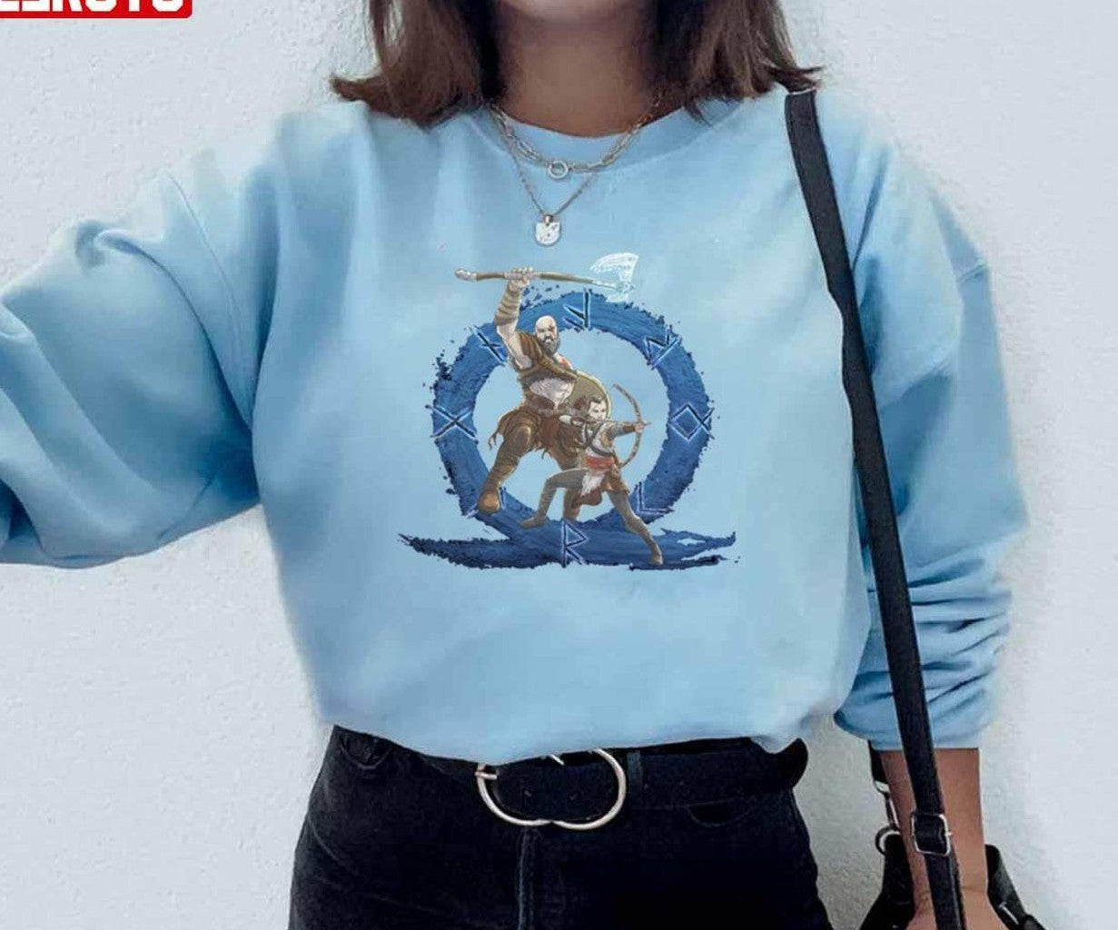 Omega God Of War Ragnarok Kratos Dad Of Boy Unisex Sweatshirt