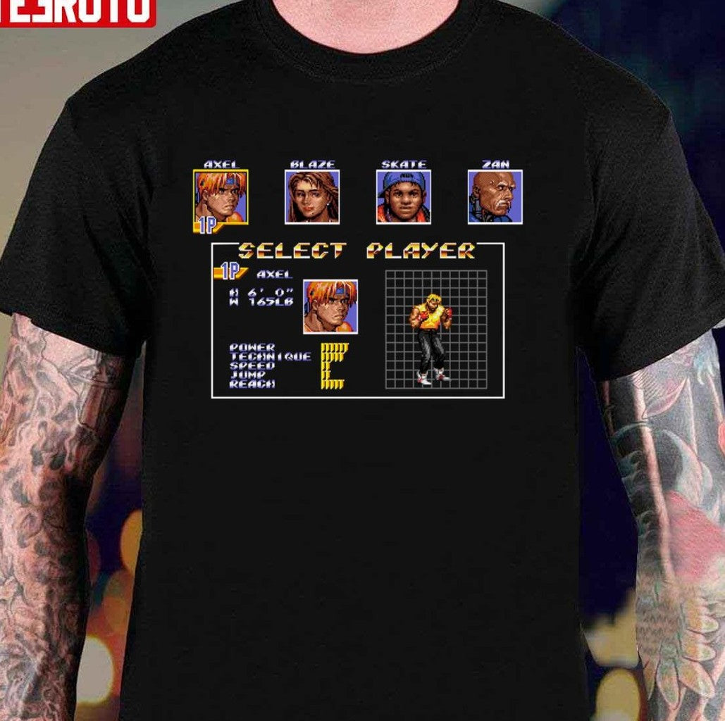 Select Axel Streets Of Rage 3 Unisex T-Shirt