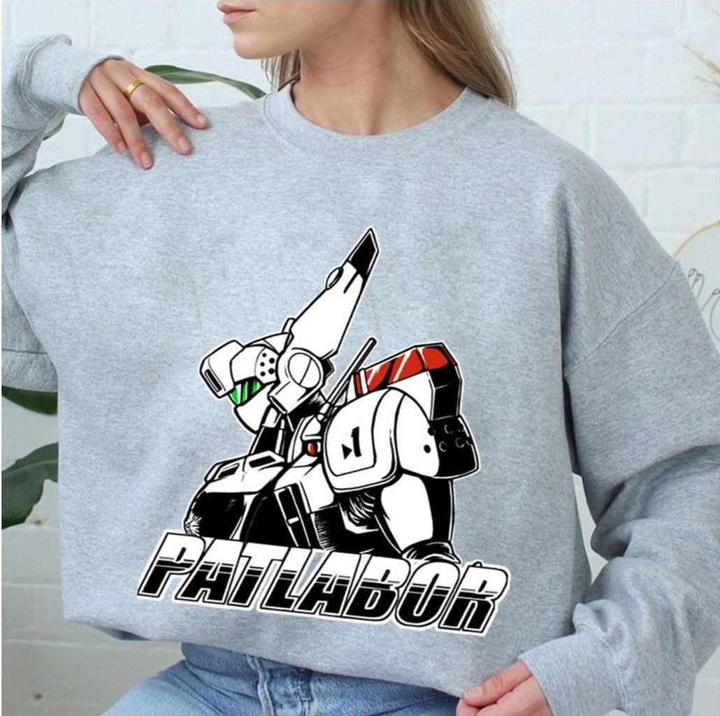 Black And White Design Patlabor Ingram Unit 01 Active Unisex Sweatshirt